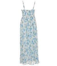 Rare Editions Big Girls Sleeveless Floral-Printed Chiffon Long Dress