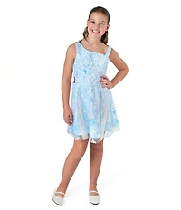 Rare Editions Big Girls Sleeveless Sequin-Embellished Fit & Flare Dress