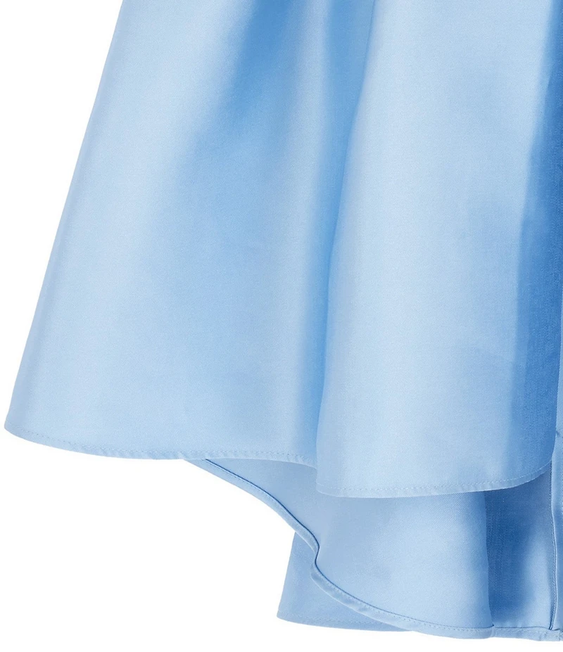 Rare Editions Big Girls Bow-Accented High-Low-Hem Dress