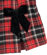 Rare Editions Big Girls Long Sleeve Mock Neck Sweater Eyelash Sleeveless Vest Plaid Skirt 3-Piece Set