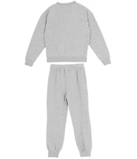 Rare Editions Big Girls Long-Sleeve Patch Artwork PolarFleece Sweatshirt & Matching Jogger Pants Set