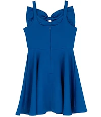 Rare Editions Big Girls Sleeveless Bow-Accented Fit-And-Flare Dress