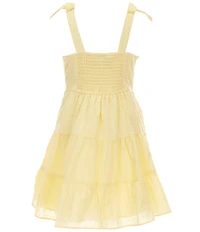 Rare Editions Big Girls Sleeveless Clip-Dot Tiered Dress