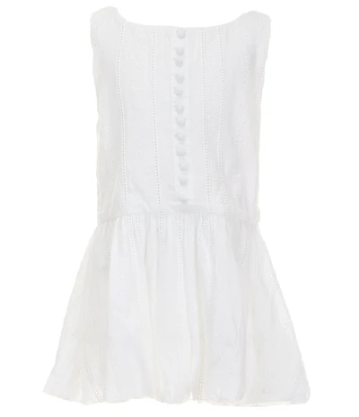 Rare Editions Big Girls Sleeveless Eyelet-Embroidered Drop-Waist Dress