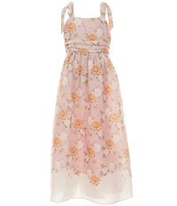 Rare Editions Big Girls Sleeveless Floral-Printed Dress