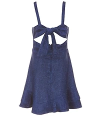 Rare Editions Big Girls Sleeveless Metallic Minidress