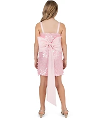 Rare Editions Big Girls Sleeveless Sequin-Embellished Mesh Sheath Dress