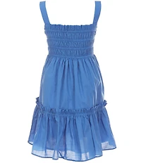 Rare Editions Big Girls Sleeveless Smocked-Bodice/Two-Tier-Skirted Dress