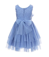 Rare Editions Little Girls Sleeveless Layered Mesh Fit & Flare Dress