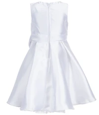 Rare Editions Little Girls Sleeveless Pleated Mikado Fit-And-Flare Dress