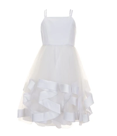 Rare Editions Little Girls Sleeveless Satin Hem Bodice High Low Dress