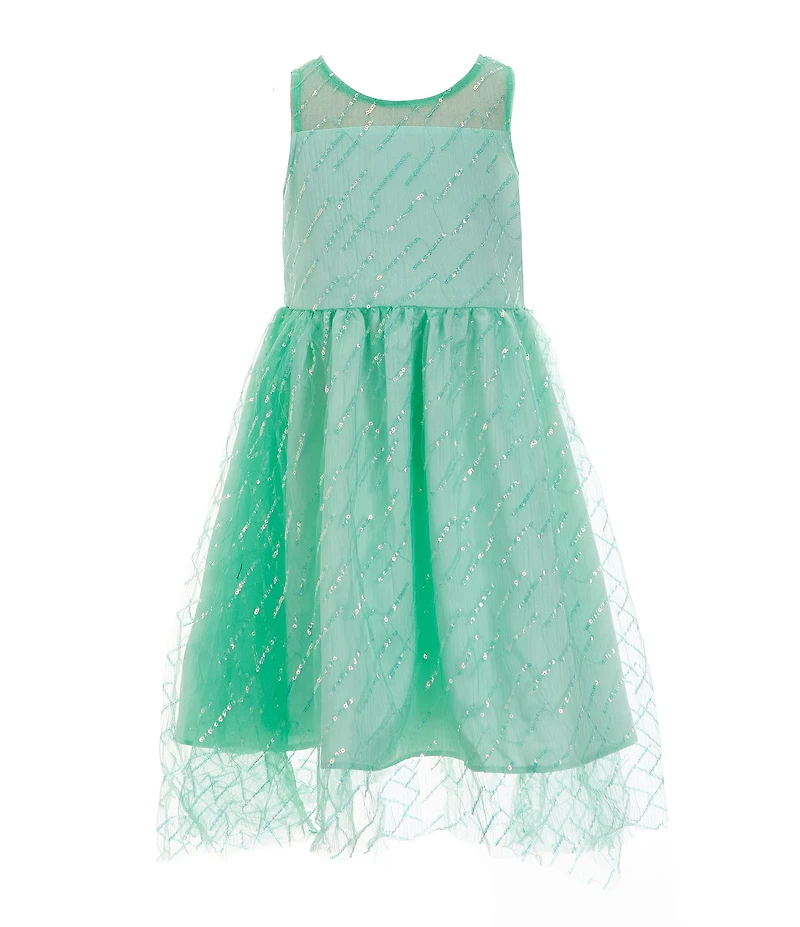 Rare Editions Little Girls Sleeveless Sequin-Embellished Fit & Flare Dress