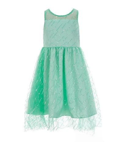 Rare Editions Little Girls Sleeveless Sequin-Embellished Fit & Flare Dress