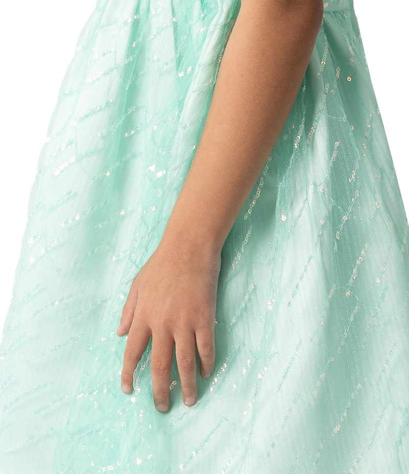 Rare Editions Little Girls Sleeveless Sequin-Embellished Fit & Flare Dress