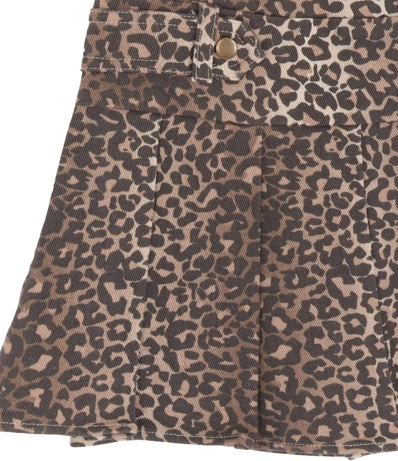 Rare Editions Little Girls Animal-Printed Vest & Matching Animal-Printed Skirt, Long-Sleeve T-Shirt, and Printed Vest Set