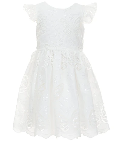 Rare Editions Little Girls Flutter-Sleeve Sequin-Embellished-Butterfly Dress