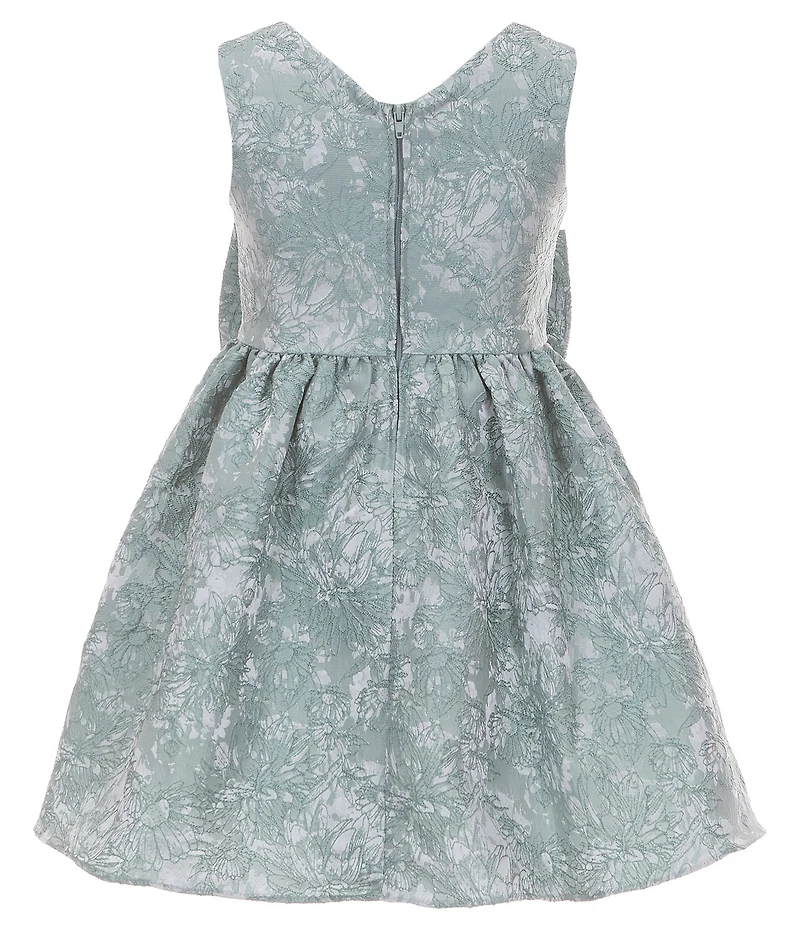 Rare Editions Little Girls Sleeveless Brocade-Bodice/Pleated-Skirted Dress
