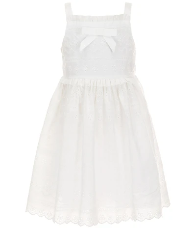 Rare Editions Little Girls Sleeveless Eyelet-Embroidered Ruffle-Trimmed Dress