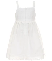 Rare Editions Little Girls Sleeveless Eyelet-Embroidered Ruffle-Trimmed Dress