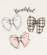 Rare Editions Little Girls Sleeveless Heart-Appliqued Puffer Vest, Long-Sleeve Bow-Motif T-Shirt & Plaid Leggings Set