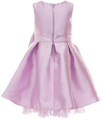 Rare Editions Little Girls Sleeveless Pleated Mikado Fit-And-Flare Dress