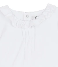 Rare Editions Little Girls Solid Knit Top & Tiered Mixed Plaid Skirt Set