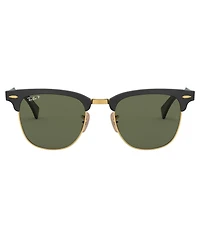 Ray-Ban Men's Clubmaster Aluminum Polarized 51mm Sunglasses