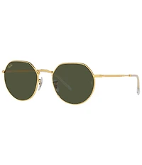 Ray-Ban Unisex Jack Rb3565 53mm Gold Sunglasses