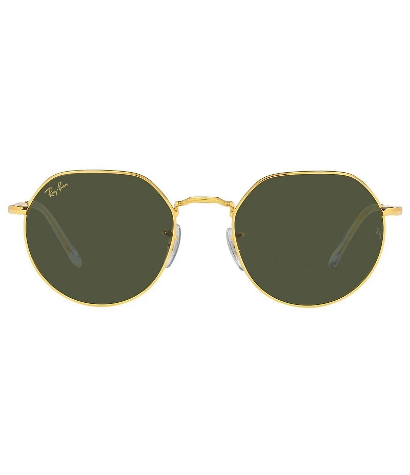 Ray-Ban Unisex Jack Rb3565 53mm Gold Sunglasses