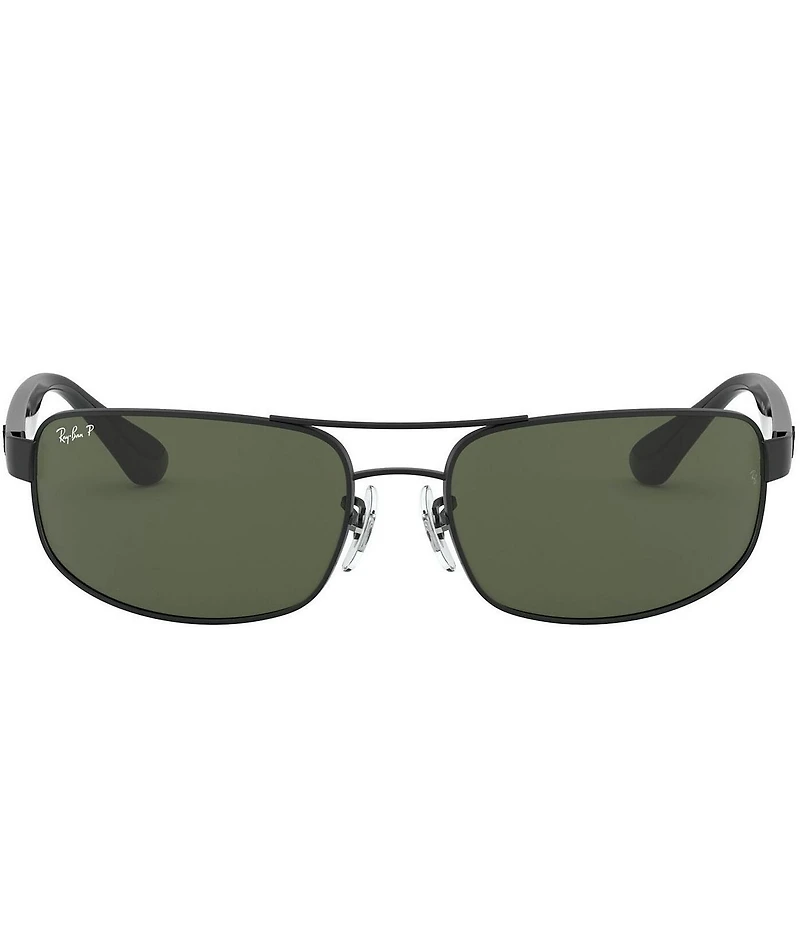 Ray-Ban Men's 0RB3445 61mm Rectangle Polarized Sunglasses