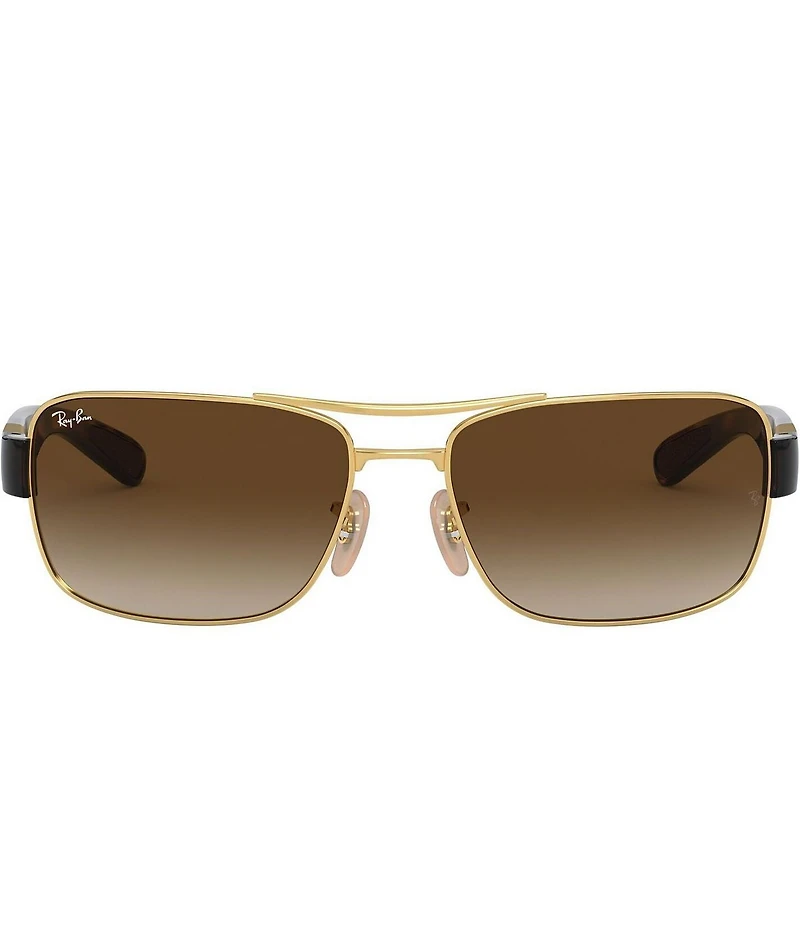 Ray-Ban Men's 0RB3522 61mm Havana Rectangle Sunglasses