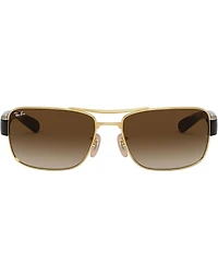 Ray-Ban Men's 0RB3522 61mm Havana Rectangle Sunglasses