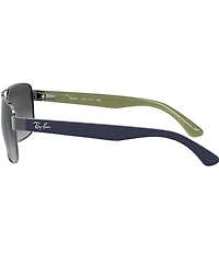 Ray-Ban Men's 0RB3530 58mm Rectangle Sunglasses