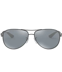 Ray-Ban Men's 0RB8313 61mm Aviator Mirrored Polarized Sunglasses