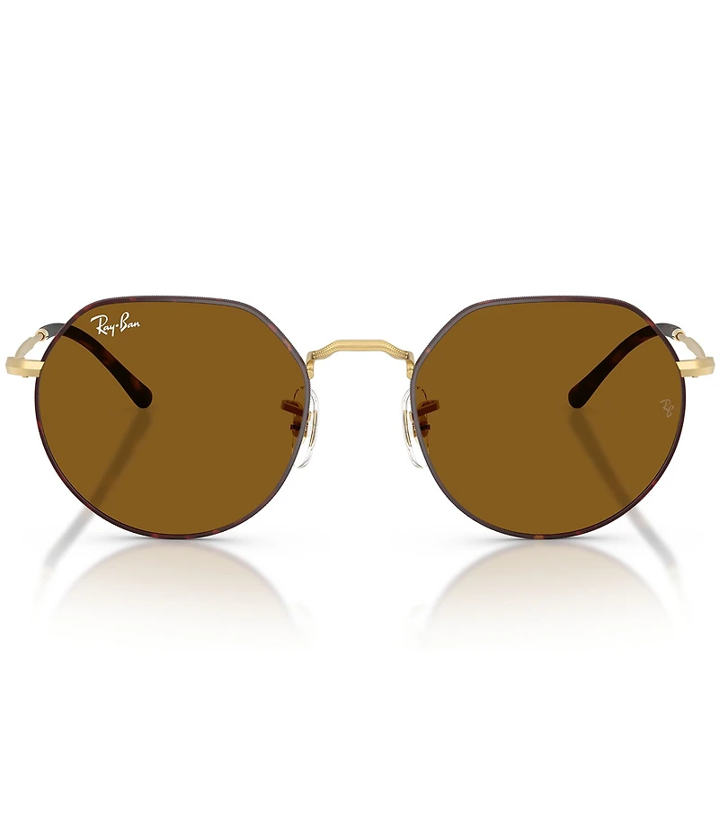 Ray-Ban Unisex Jack 55mm Havana Round Sunglasses