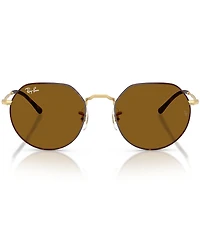 Ray-Ban Unisex Jack 55mm Havana Round Sunglasses