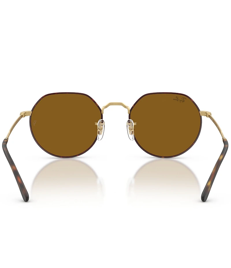 Ray-Ban Unisex Jack 55mm Havana Round Sunglasses