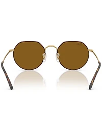 Ray-Ban Unisex Jack 55mm Havana Round Sunglasses