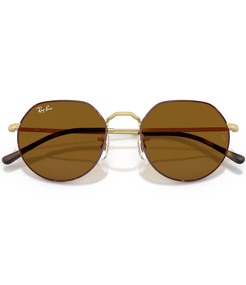 Ray-Ban Unisex Jack 55mm Havana Round Sunglasses