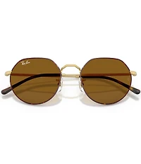 Ray-Ban Unisex Jack 55mm Havana Round Sunglasses