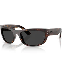 Ray-Ban Men's Mega Balorama 63mm Polarized Havana Pillow Sunglasses