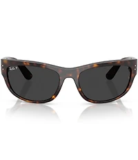 Ray-Ban Men's Mega Balorama 63mm Polarized Havana Pillow Sunglasses