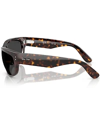 Ray-Ban Men's Mega Balorama 63mm Polarized Havana Pillow Sunglasses