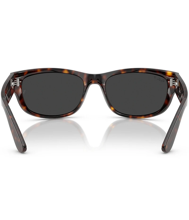 Ray-Ban Men's Mega Balorama 63mm Polarized Havana Pillow Sunglasses