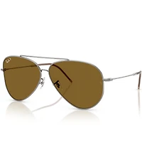 Ray-Ban Men's RB0101S 59mm Polarized Aviator Sunglasses