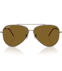 Ray-Ban Men's RB0101S 59mm Polarized Aviator Sunglasses