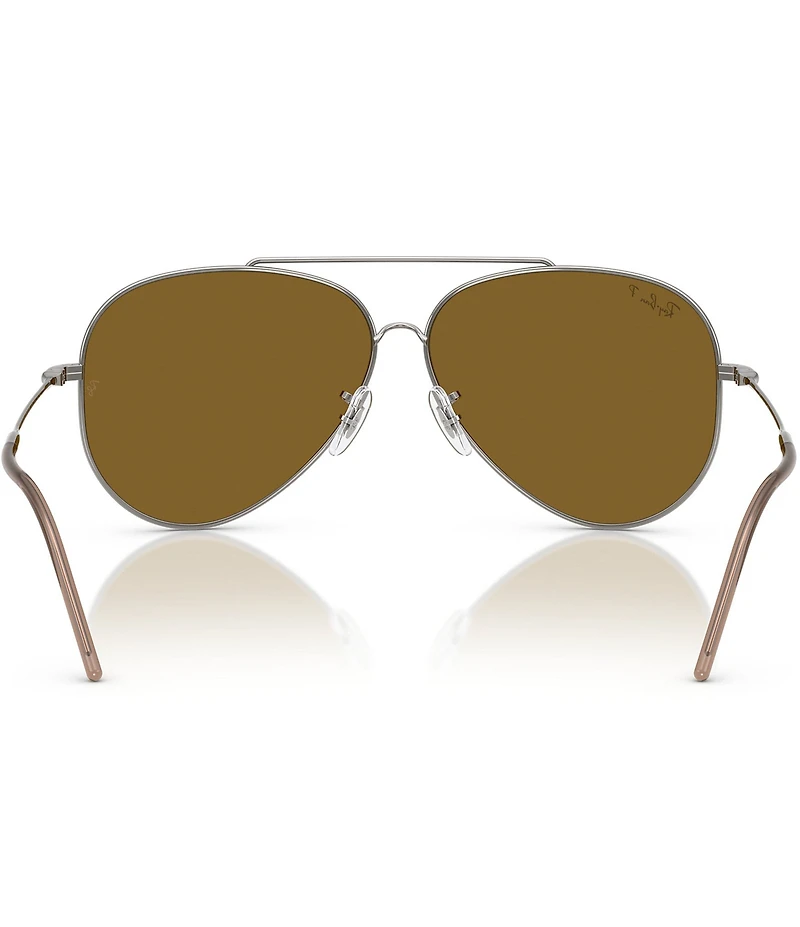 Ray-Ban Men's RB0101S 59mm Polarized Aviator Sunglasses