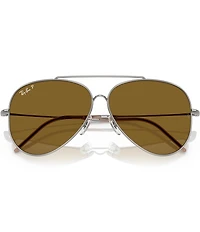 Ray-Ban Men's RB0101S 59mm Polarized Aviator Sunglasses