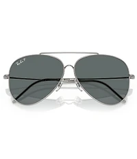 Ray-Ban Men's RB0101S 59mm Polarized Aviator Sunglasses