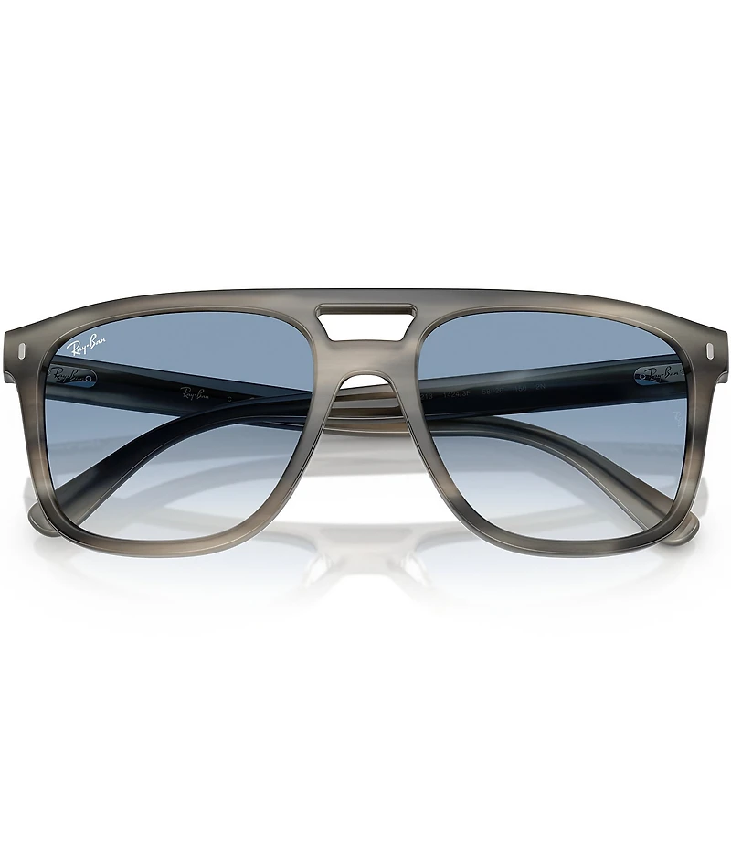 Ray-Ban Men's RB2213 58mm Havana Grey Square Sunglasses